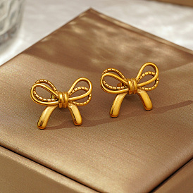 Stylish Stainless Steel Butterfly Stud Earrings For Daily Wear For Ladies