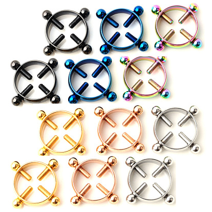 316 хирургическая клипса из нержавеющей стали на кольцах для сосков без пирсинга