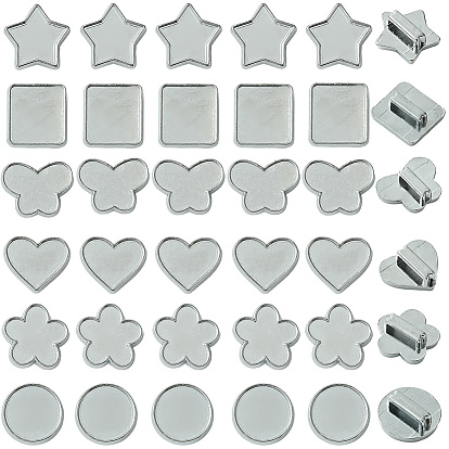 48шт. сплава подвески-кабошоны, золотые / платиновые