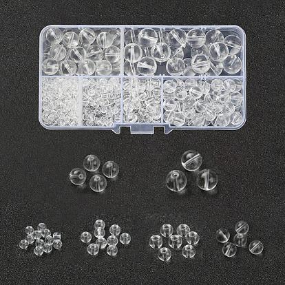 442Pcs 6 Style Glass Round Beads
