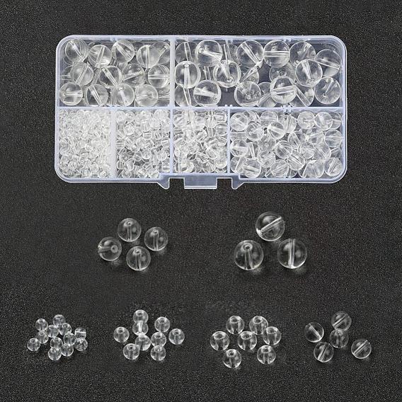 442Pcs 6 Style Glass Round Beads