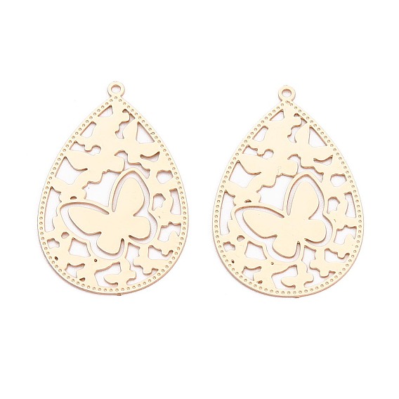 Латунные подвески, подвески в виде слезинок и бабочек, долговечный