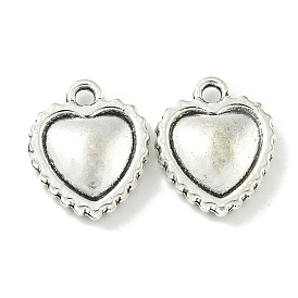 Tibetan Style Alloy Pendants, Lead Free & Cadmium Free, Heart