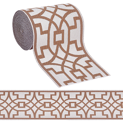 5м полиэфирные ленты с геометрической вышивкой, жаккардовая лента, для аксессуаров одежды