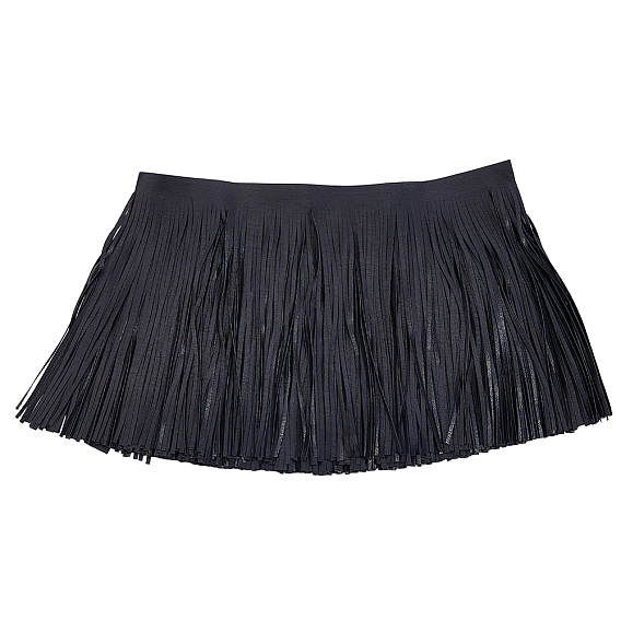 3м отделка из искусственной кожи, Кожаная бахрома с кисточками для шитья своими руками, украшения платья и юбки