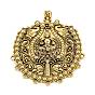 Tibetan Style Alloy Chandelier Components Links, Flat Round