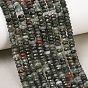 Natural African Bloodstone Beads Strands, Faceted Rondelle