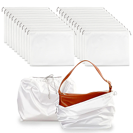 24 шт. атласные тканевые сумки, с веревками из полиэстера, прямоугольные