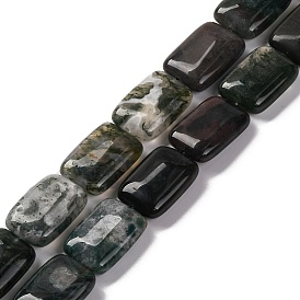 Natural Indian Agate Beads Strands, Rectangle