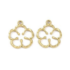 Ионное покрытие (ip) 304 подвески из нержавеющей стали, цветочный шарм