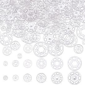 180 наборы 6 стиль швейная кнопка, заклепок, кнопки для одежды, плоско-круглые