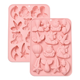 2шт. силиконовые формы серии «Единорог»