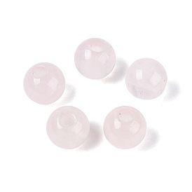 Природного розового кварца бусы, гладкий круглый