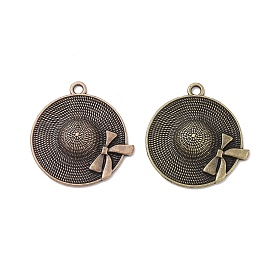 Tibetan style Alloy Pendants, Bowknot with Hat Charm