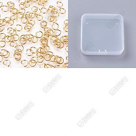 500Pcs 304 Stainless Steel Open Jump Rings, Round, for DIY Jewelry Crafting