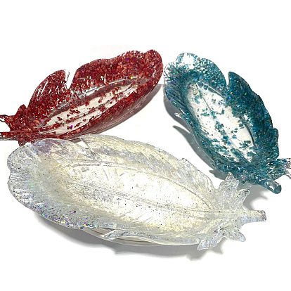 Ювелирные пластины из драгоценных камней, украшение дома из смолы, перо