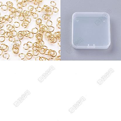 500Pcs 304 Stainless Steel Open Jump Rings, Round, for DIY Jewelry Crafting