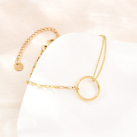 304 Браслеты из нержавеющей стали: шариковые и коробчатые цепочки, ювелирные кольца для женщин, ионное покрытие (ip), долговечный