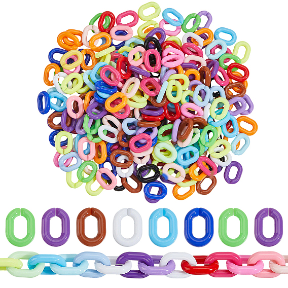 300шт. пластиковых быстроразъемных соединителей, овальные