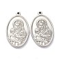 304 подвески из нержавеющей стали для эмали., овальный со святым