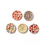 Round Painted 4-hole Basic Sewing Button, Wooden 1 inch Buttons