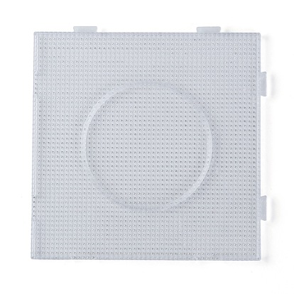 Pegboards carrés pour les mini-perles de 3x2.5mm de fusibles, 140x140x7.5mm