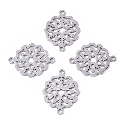 201 соединительные звенья нержавеющие, лазерная резка, цветок