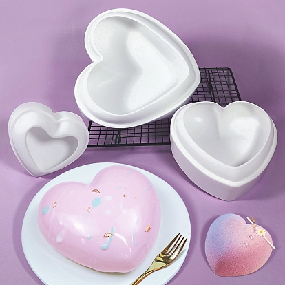 Heart DIY Food Grade Silicone Molds, For DIY Cake Chocolate Bakeware