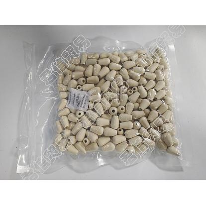 200Pcs Wood Beads, Undyed, Teardrop