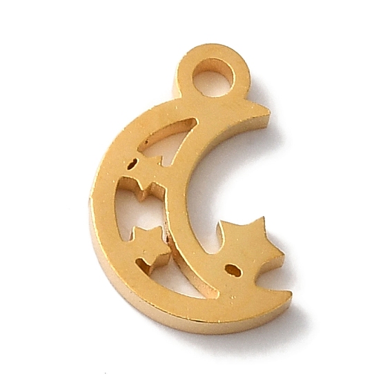 Вакуумное покрытие pvd 304 подвески из нержавеющей стали, лазерная резка, луна со звездными чарами