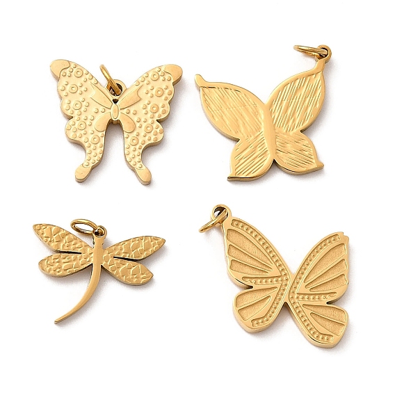 304 подвески из нержавеющей стали, с целью перехода в кольце, ионное покрытие (ip), реальный 18 k позолоченный