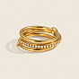 304 Stainless Steel Finger Rings for Women, Stackable Rings