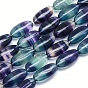 Natural Fluorite Beads Strands, Oval