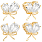 10 шт. латунных подвесок с микропаве из прозрачных кубических цирконий в форме капли, бабочки прелести