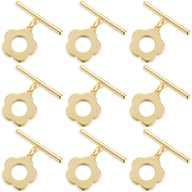 20шт латунные застежки, цветок, стойки покрытие, долговечный, без свинца и без кадмия