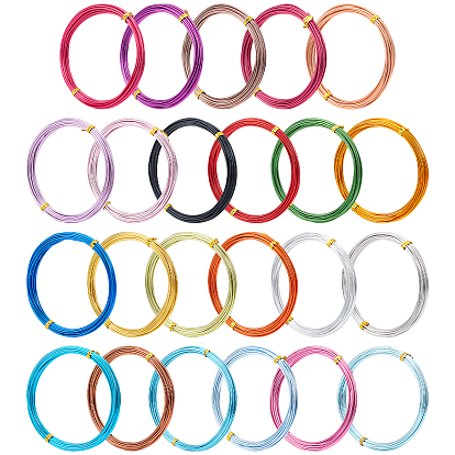 23 Rolls 23 Colors Aluminum Craft Wire, for DIY Arts and Craft Projects
