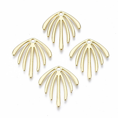 Crémaillère pendentifs en alliage placage, sans cadmium et sans plomb, feuille
