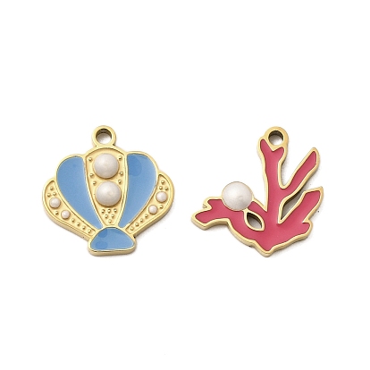 304 из нержавеющей стали шармы эмали, ионное покрытие (ip), реальный 18 k позолоченный