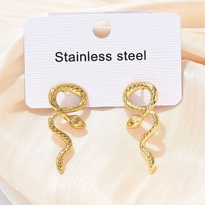 304 серьги-гвоздики из нержавеющей стали для женщин, ионное покрытие (ip)