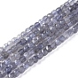 Natural Iolite/Cordierite/Dichroite Beads Strands, Faceted, Cube