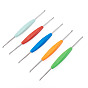 5шт. 5 цветов крючки для вязания, с силиконовой ручкой