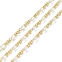 Enamel Oval Link Chains, with Real 18K Gold Plated Brass Findings, Soldered, with Spool