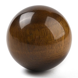 Natural Tiger Eye Sphere Beads, No Hole/Undrilled, Round Ball Beads