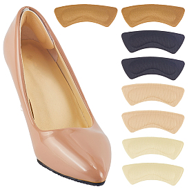 8 пары 4 цветная ткань с губчатыми накладками на пятки, клейкие подушечки для пятки, противоизносные наклейки на пятку для ног