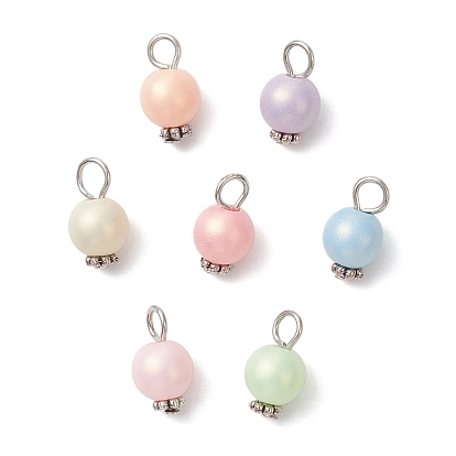 Непрозрачные акриловые подвески, круглые