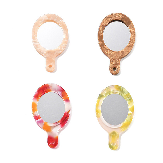 Непрозрачные подвески из ацетата целлюлозы, зеркало