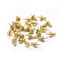 Brass Cup Pearl Peg Bails Pin Pendants, For Half Drilled Beads