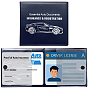 PU Leather Motor Vehicle Driver's License Protective Cover, Rectangle
