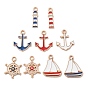 Подвески из сплава , с эмалью, подвески в морском стиле