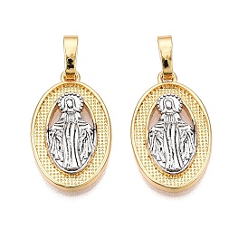 Латунные подвески, без кадмия и без свинца, овал с дамой чудесных медальонов